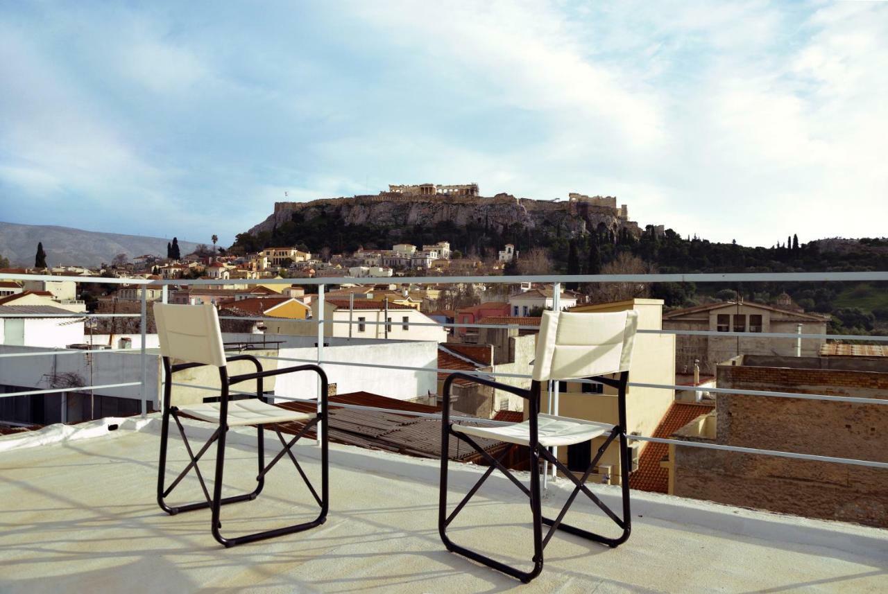 Apartment With Rooftop Terrace & Acropolis View Aten Exteriör bild